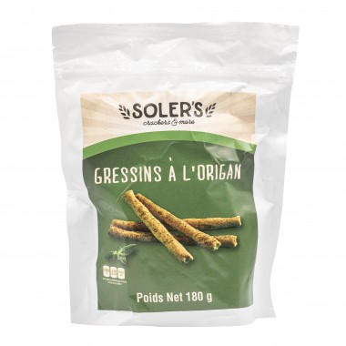 Gressins à l'origan 180 gr (Soler's)