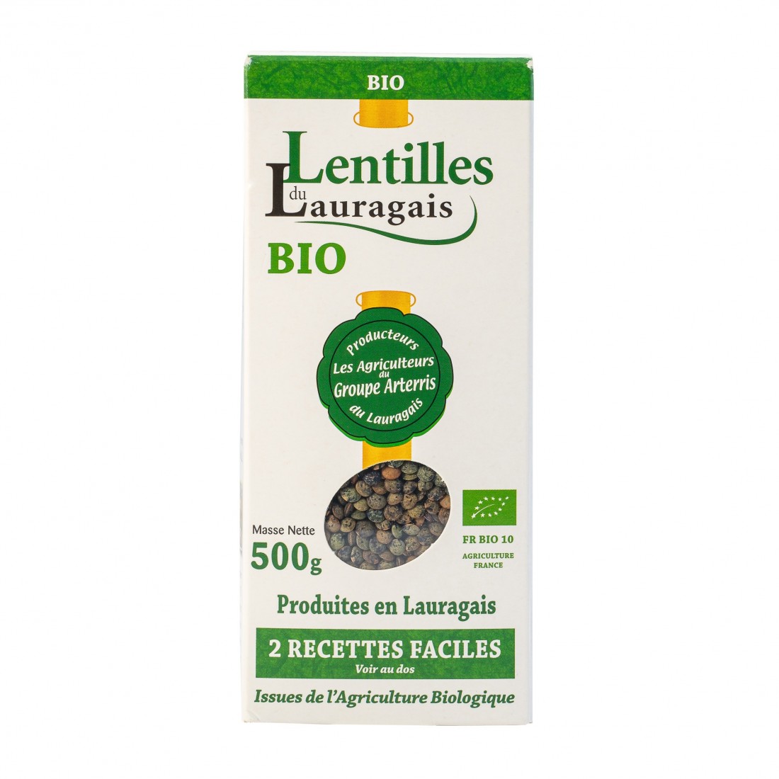 Lentilles vertes bio - Repas express lentilles vertes bio en sachet