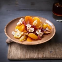 Khoshaif - Salade de fruits secs au sirop d'abricot et à la fleur d'oranger