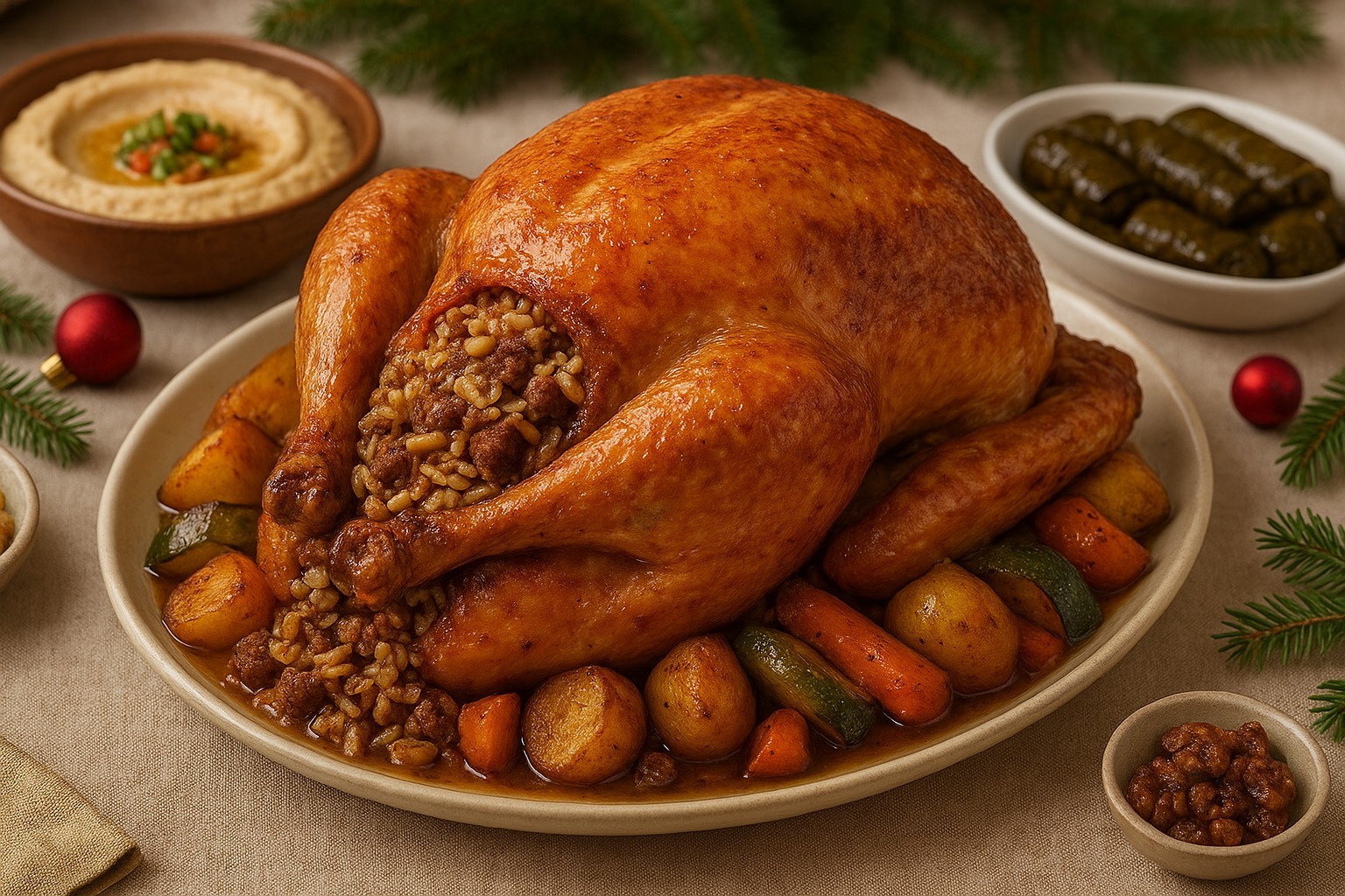 Dinde farcie pour Noël