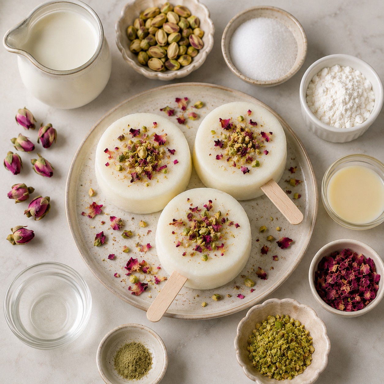 Sucettes de Mouhallabieh glacées