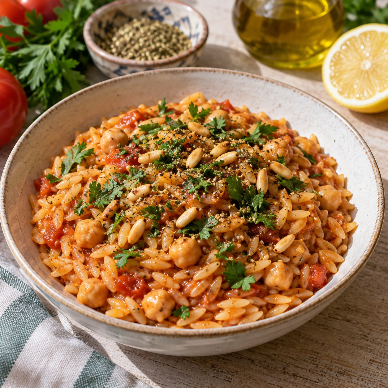 Orzo à la libanaise