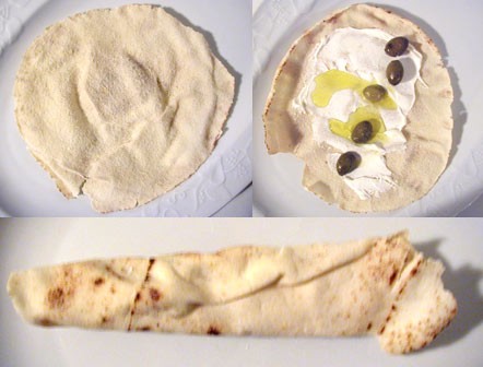 Tartine de Labneh et olives